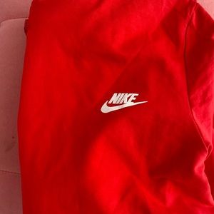 Never Worn Red Nike Zip up jacket